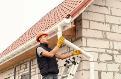 Pose et remplacement de gouttières à Affléville